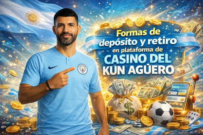 Métodos de pago en casino online Kun Aguero con depósitos y retiros en Argentina